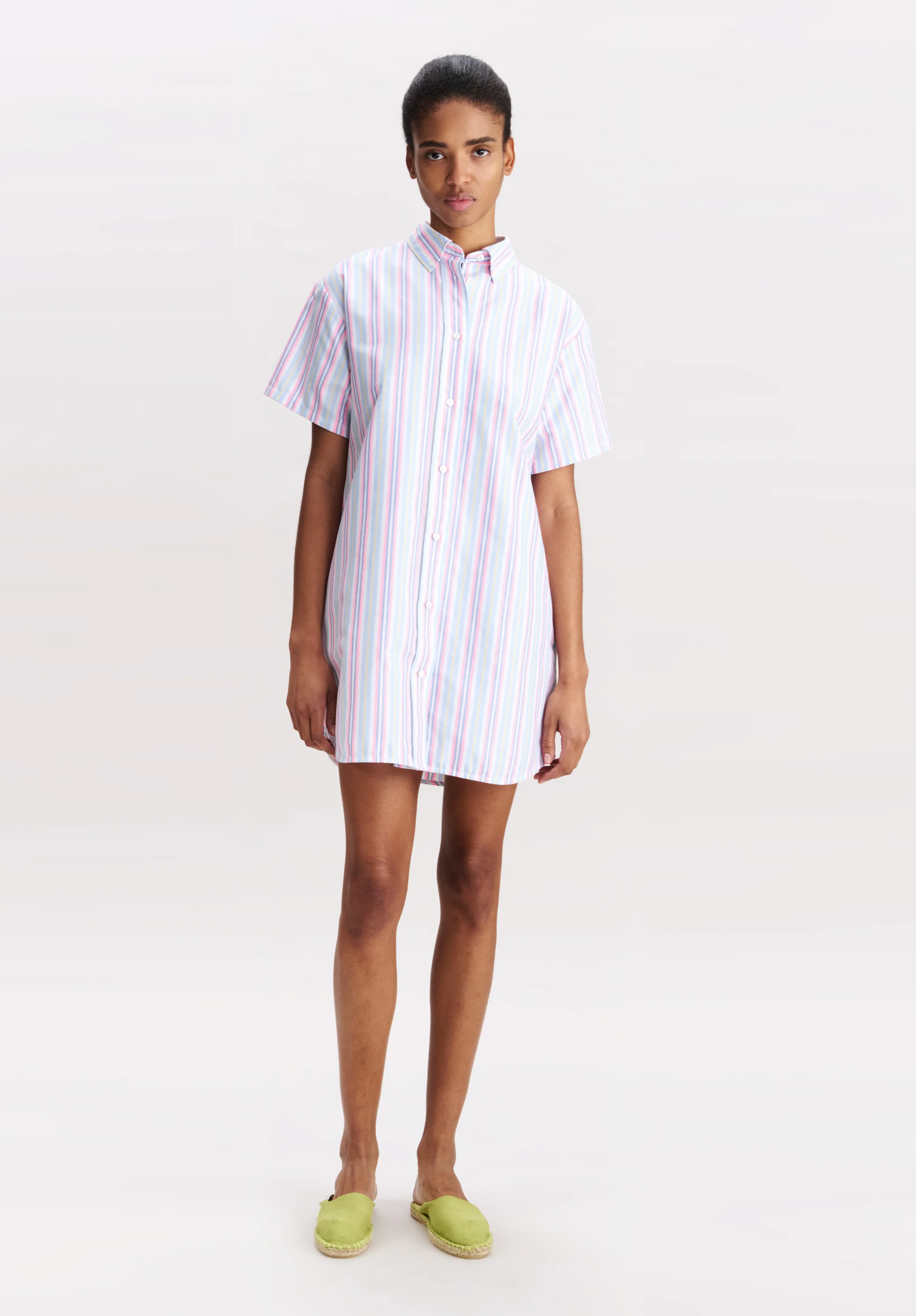 Robe Chemise - Rose fluo