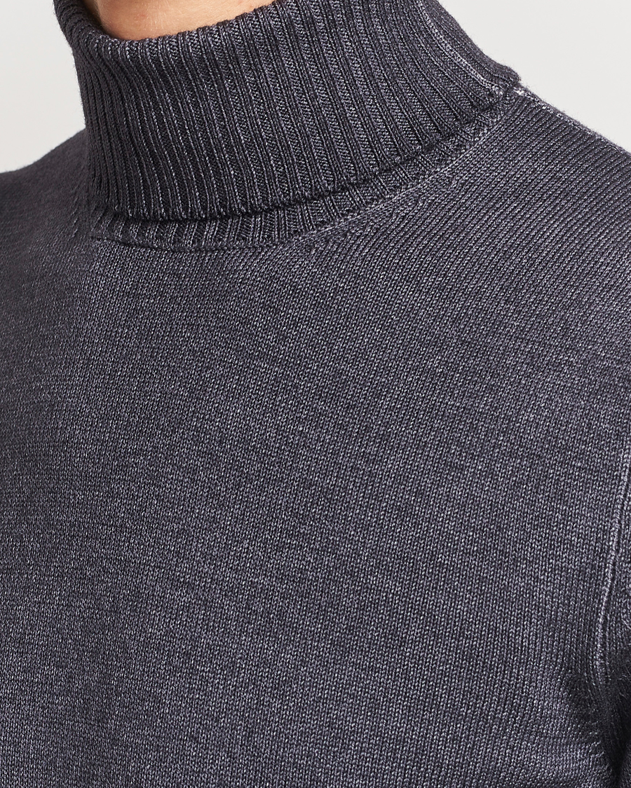Gran Sasso Vintage Merino Fashion Fit Polo Asphalt