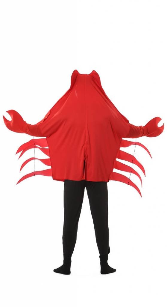 Krab Kostuum Rood Heren