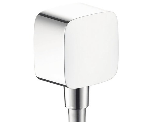 hansgrohe Fixfit E wandaansluitbocht met terugslagklep, chroom 26457000