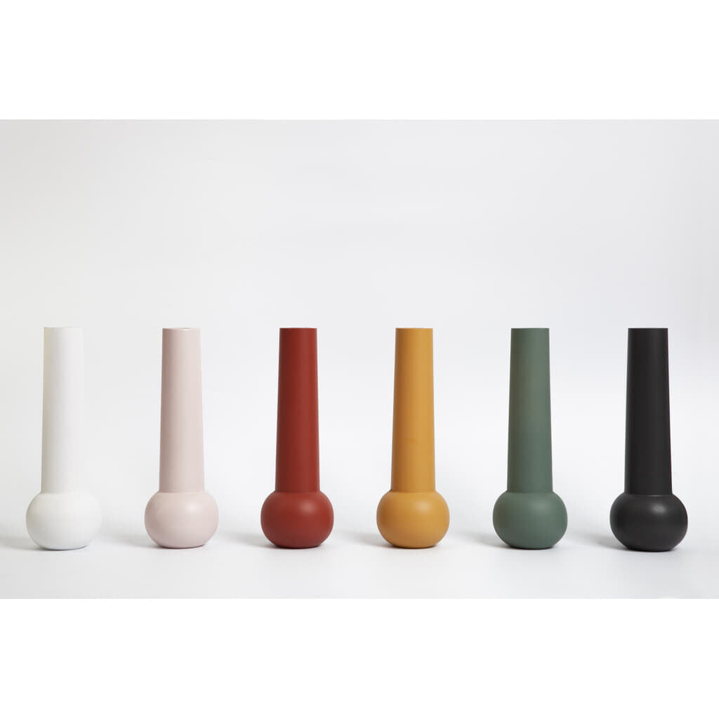 LEMON LILY Candleholder cone low - Yellow