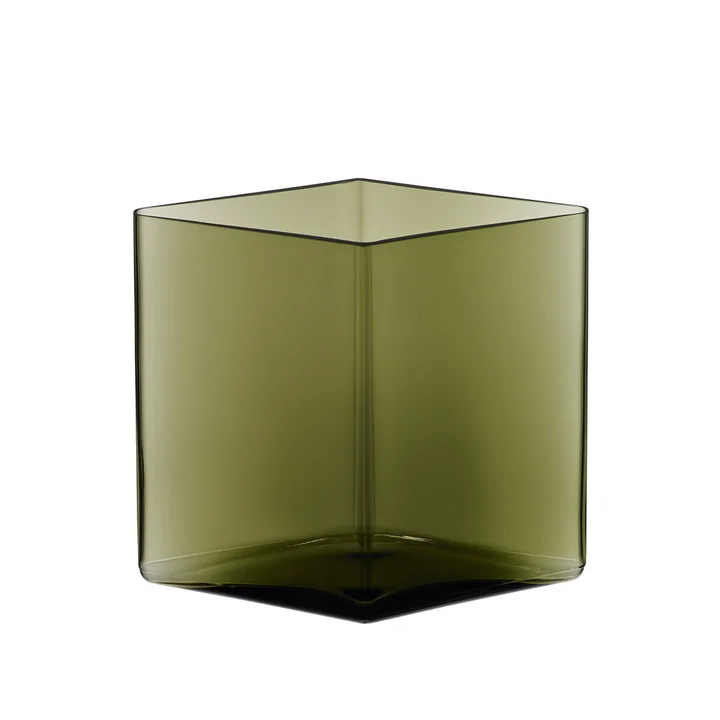 Iittala - Ruutu Vase 205 x 180 mm, moosgrün