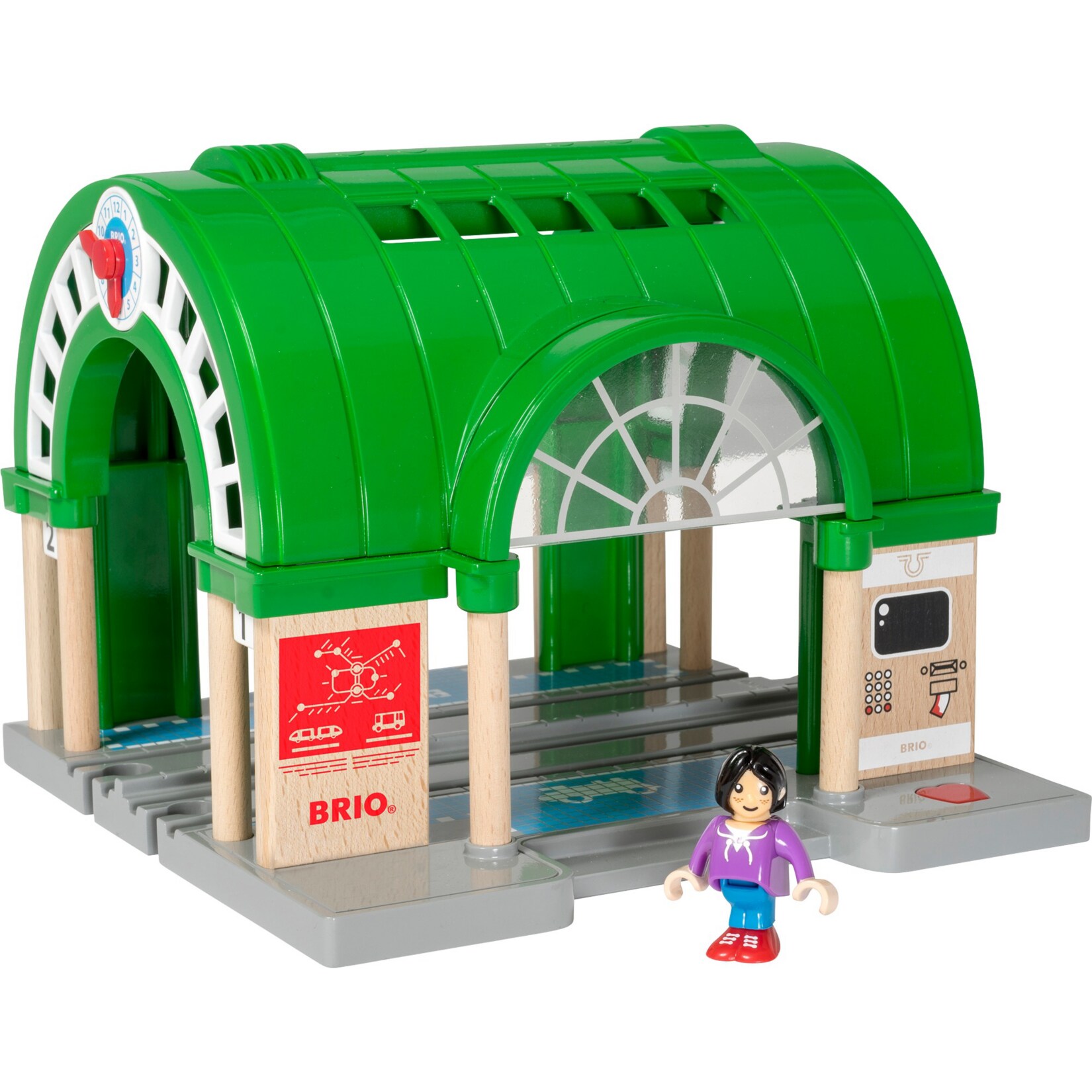 BRIO Spielgebäude World Neuer Hauptbahnhof mit Ticketautomat