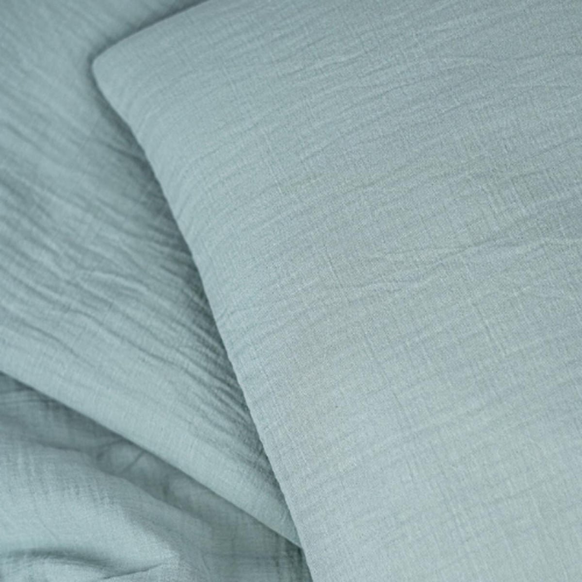 NG Baby Påslakan Säng Muslin Frosty Green