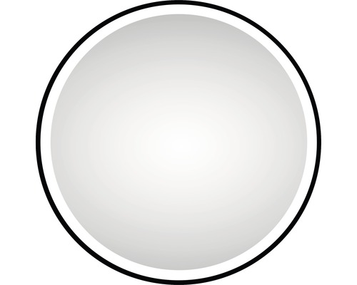 LED badkamerspiegel DSK Zwart Rond mat Ø60cm IP 24