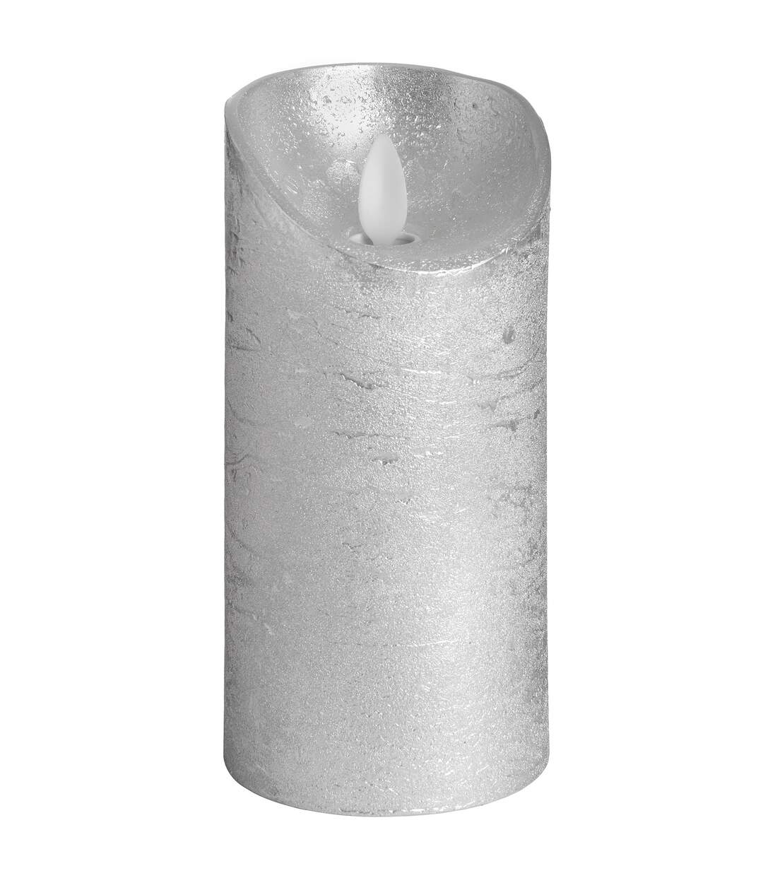 Hill Interiors - Bougie électrique FLICKERING FLAME (Argenté) (20,32 cm x 7,62 cm) - UTHI2360