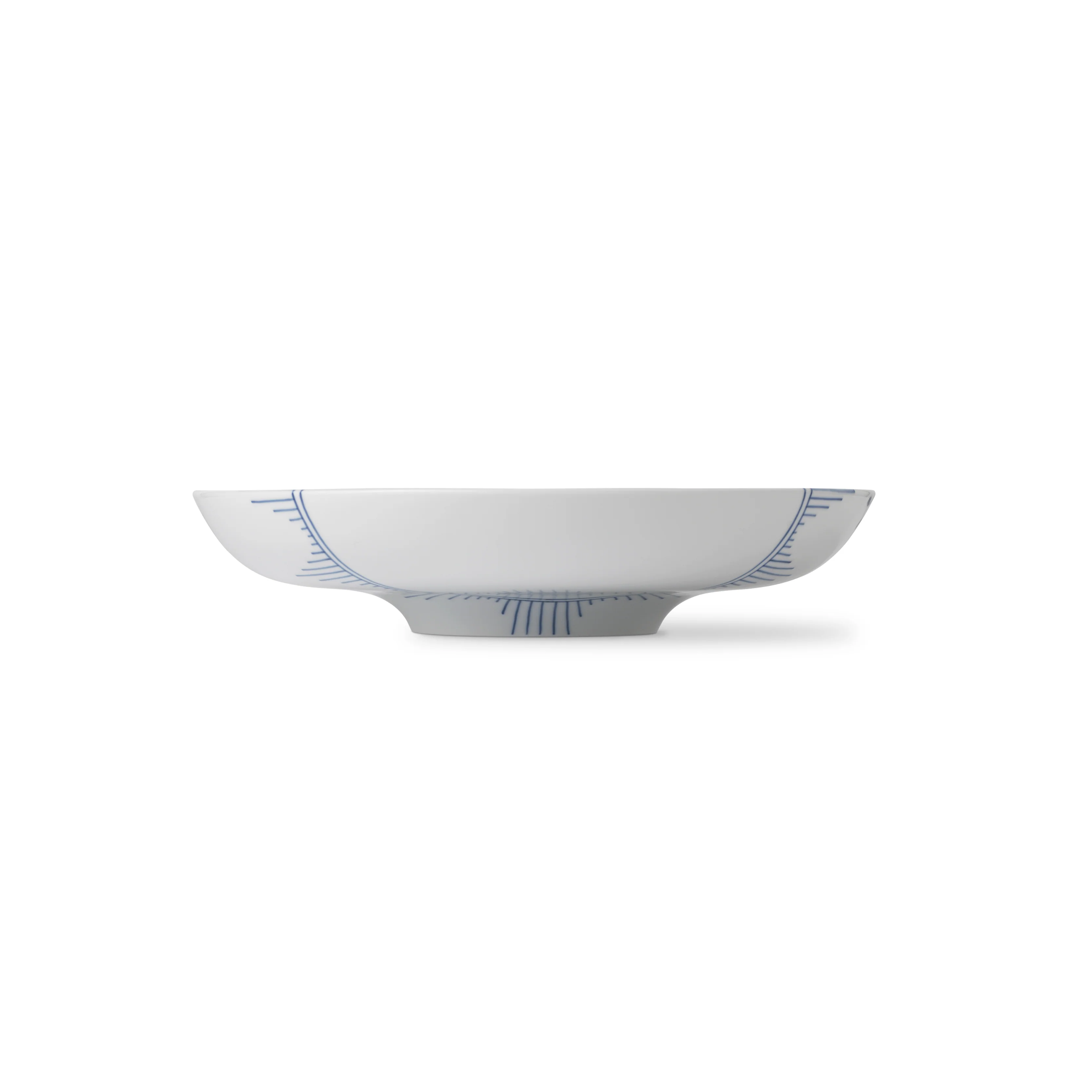 Royal Copenhagen  Blå Mega Riflet fad - Ø34 cm.