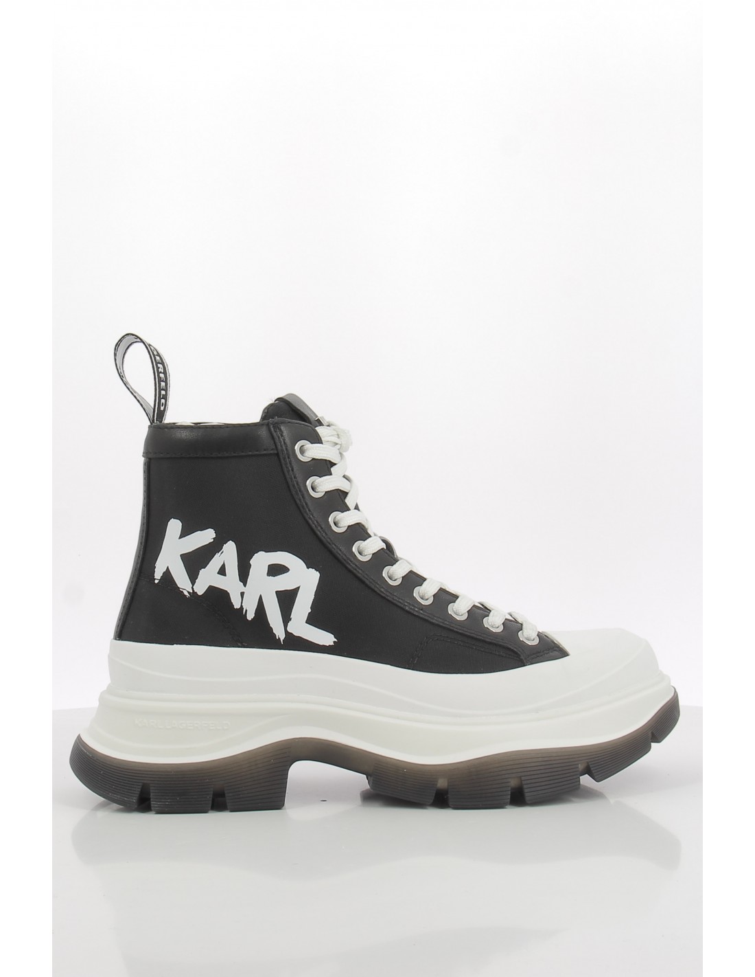 karl lagerfeld Baskets Compensées Montante Femme Luna Karl Graffiti Mid Noir