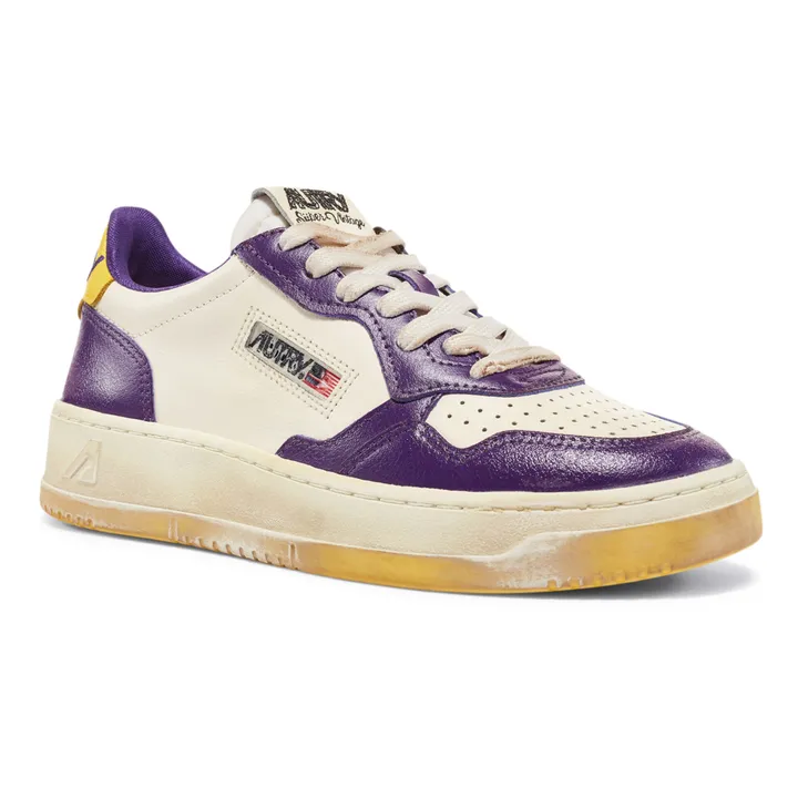 Autry Baskets Super Vintage Low Cuir Bicolore | Violet