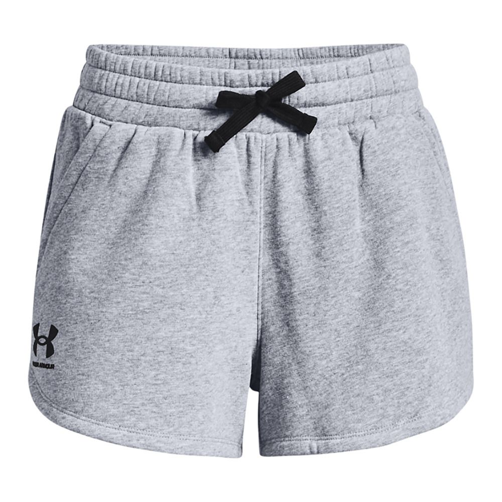 Under Armour UA RIVAL FLEECE - Short Femme steel medium heather/black