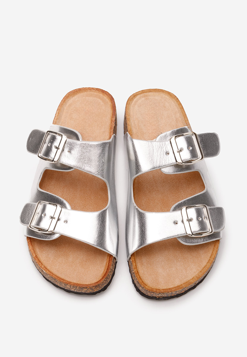 Mules femme argent Vanasia V3
