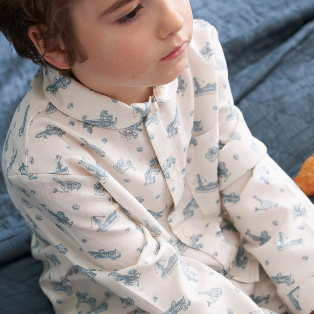 Cyrillus Pyjama Chemise & Pantalon Brush beige