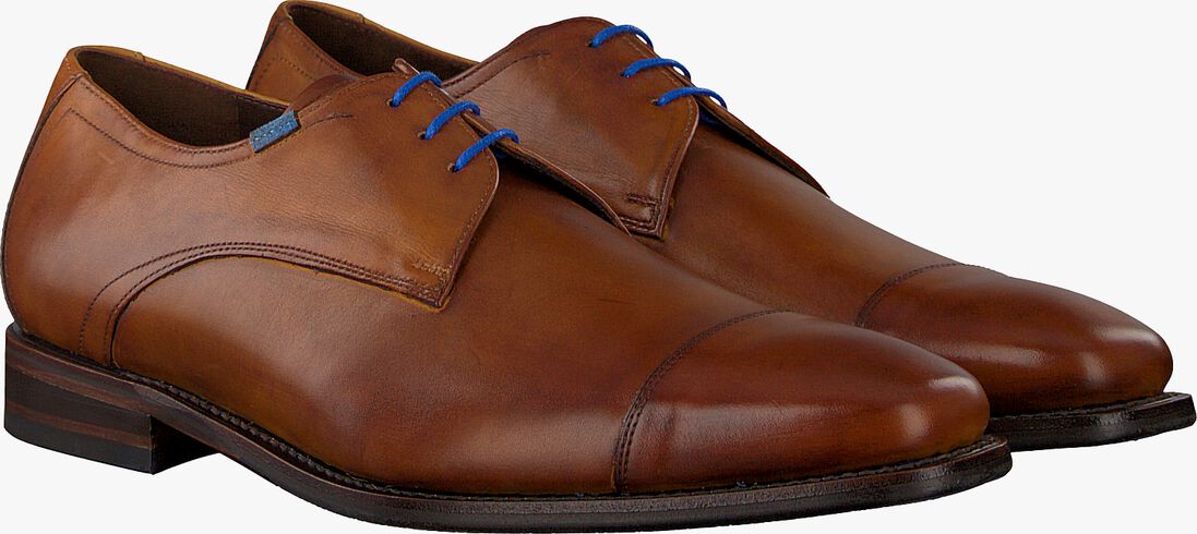 FLORIS VAN BOMMEL cognac floris van bommel nette schoenen 14370