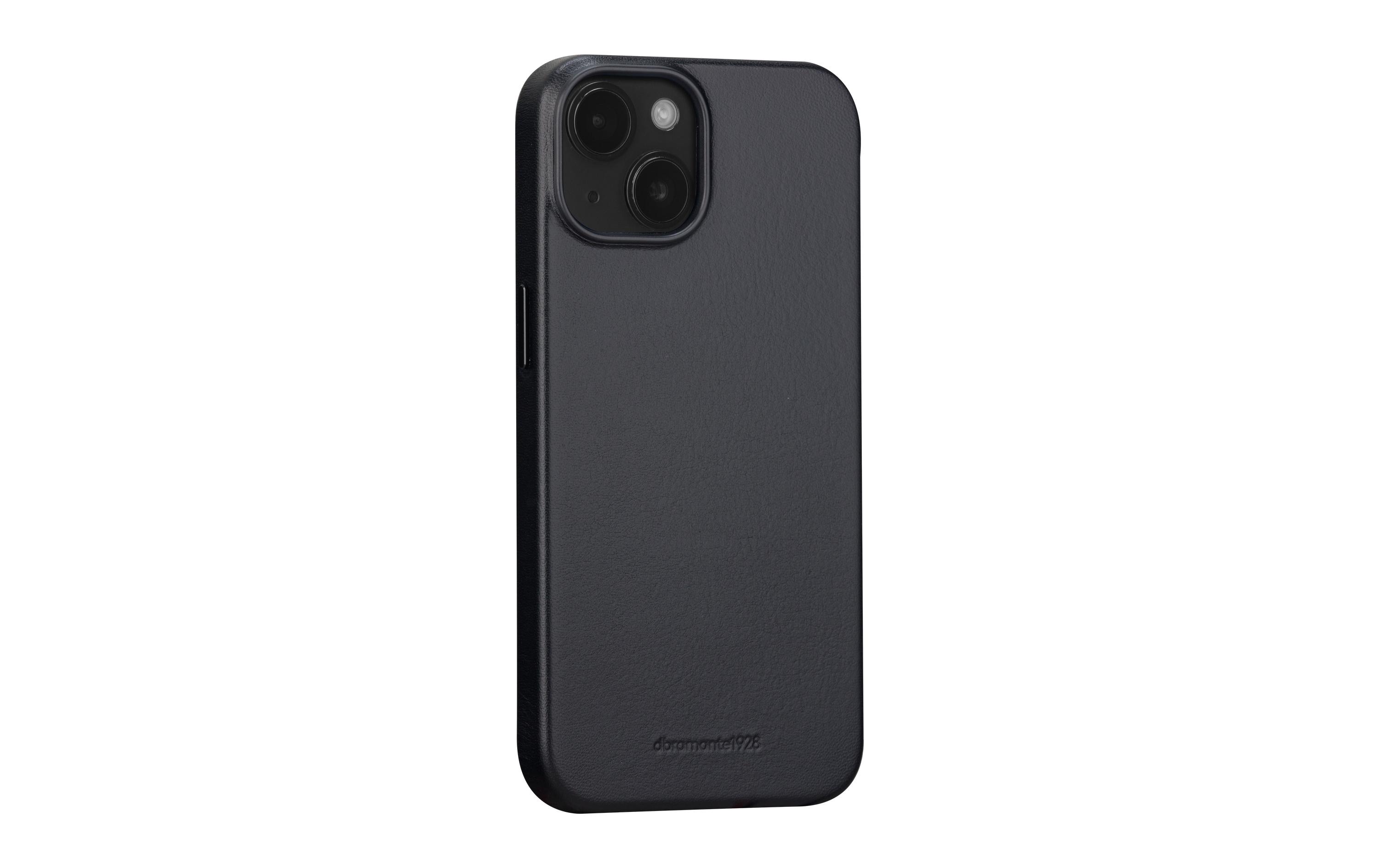 Book Cover Roskilde iPhone 15 SchwarzSchutzhülle aus Leder mit MagSafe-Funktion für das Apple iPhone 15