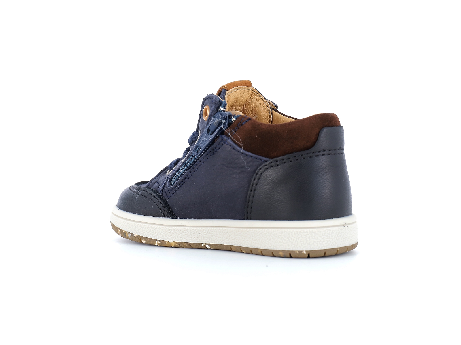 Bopy-ROUTONI Cuir Marron Bleu