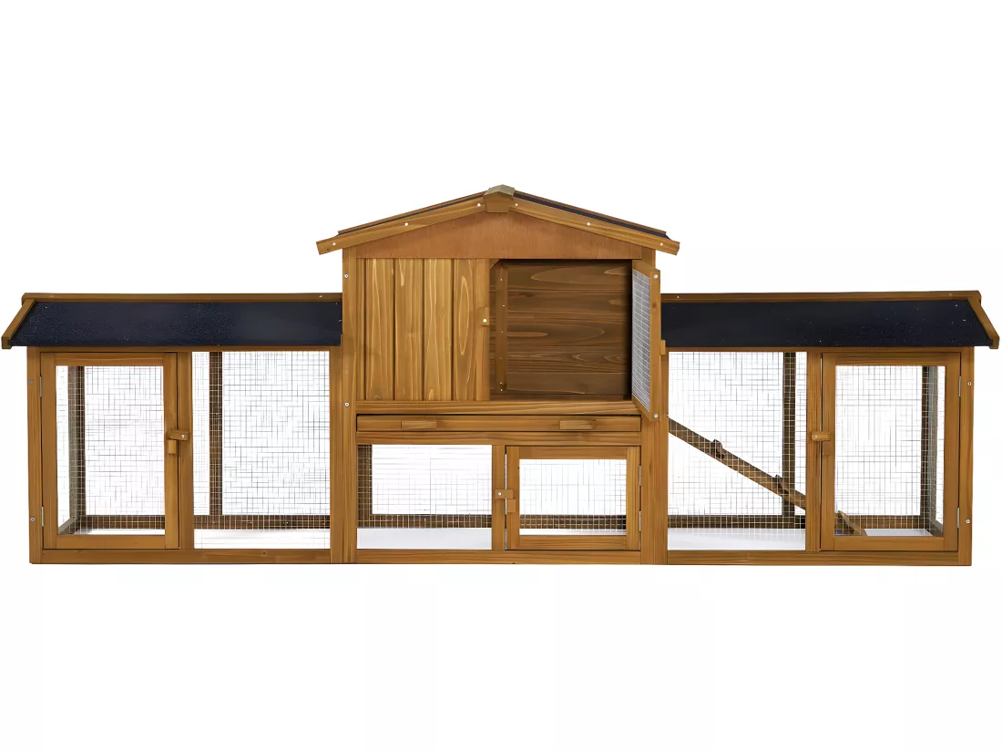 Clapier pour lapin en bois 