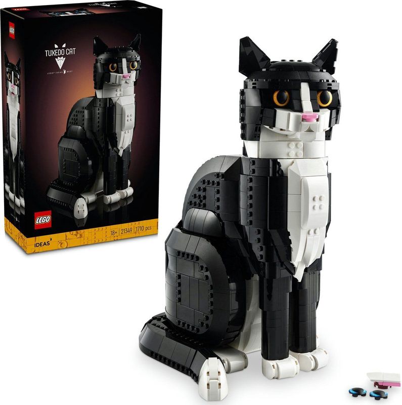 LEGO Ideas - Zwart-witte Kat - Bouwset voor Volwassenen - 21349