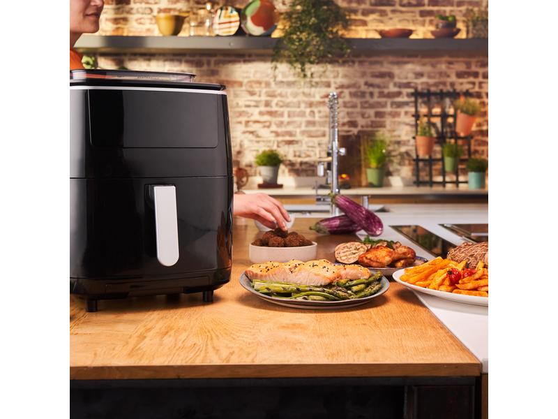Tefal Heissluft-Fritteuse Easy Fry Grill & Steam 3 in 1, Sc Heissluftfritteuse mit Grill und Dampfgarer Funktion