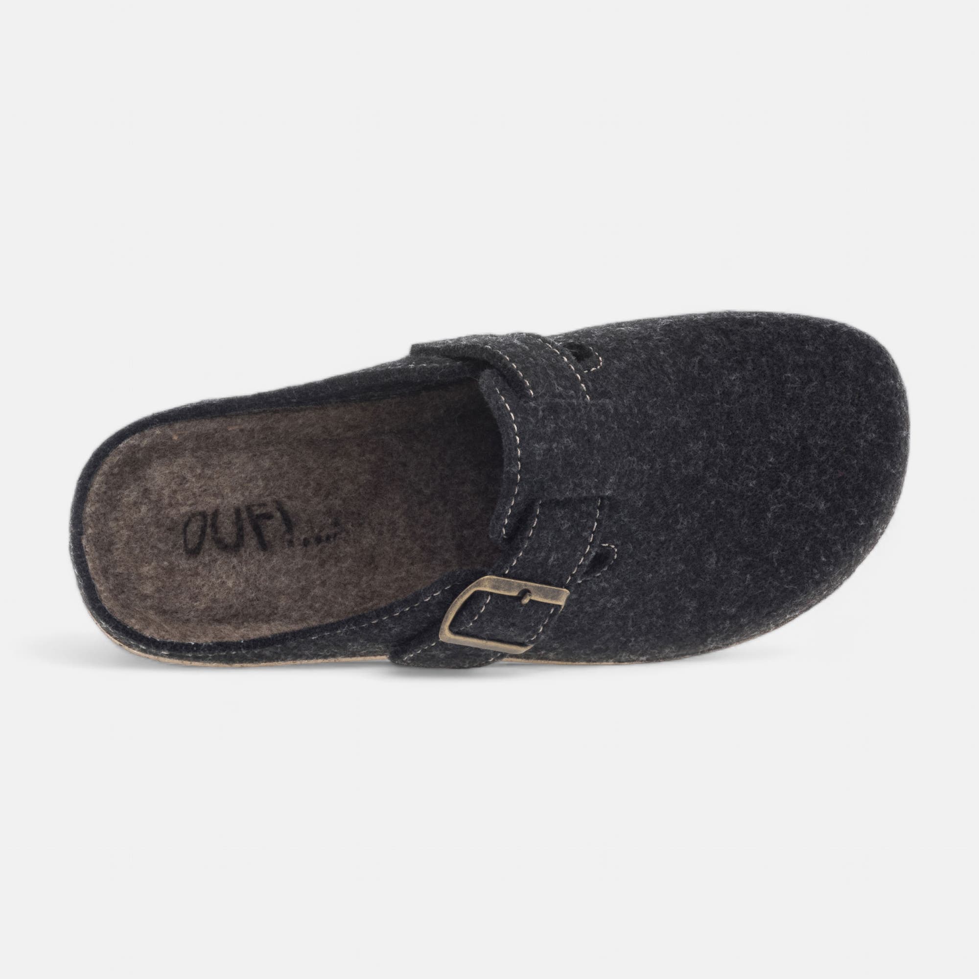 Pantoufles mules Homme anthracite