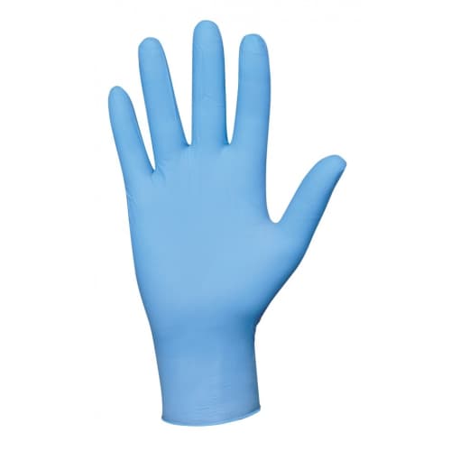 Gant à usage unique nitrile PROP Optifeeds bleu non poudré