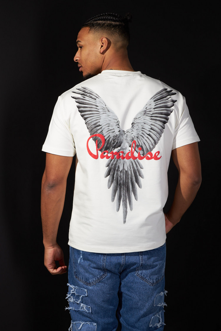 T-shirt blanc paradise