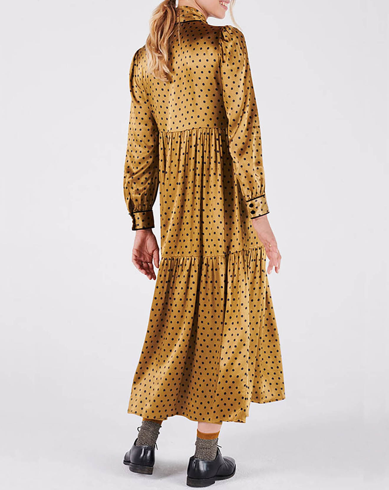 Swildens Robe Carlito à pois mordore