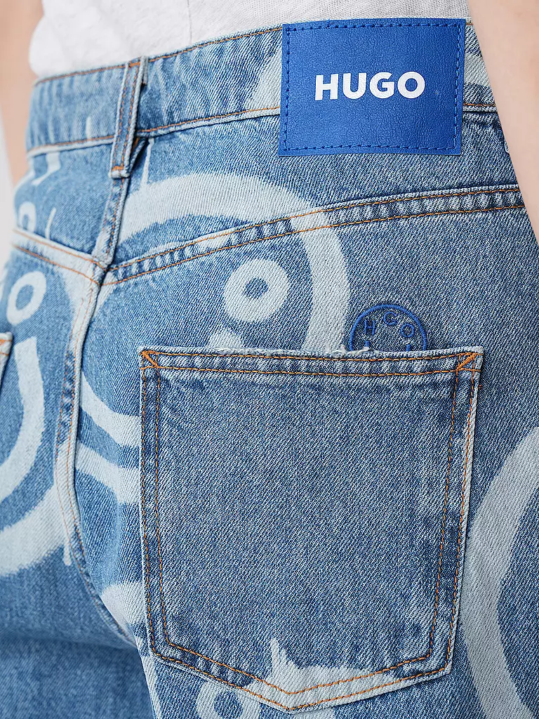 HUGO Jeans Loose Fit GETARA  hellblau