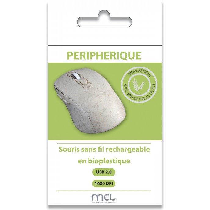 MCL MP2A99ASS619WBIBR souris Bureau Ambidextre Optique 1600 DPI