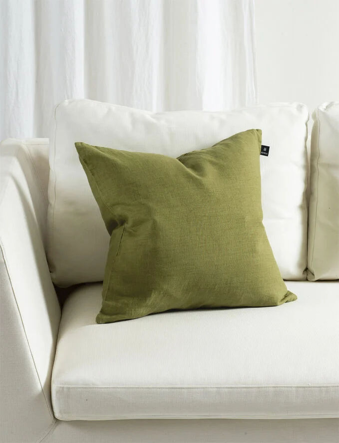 Himla Sunshine Cushion with zip Greenery