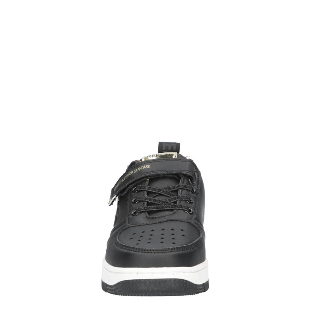 REPLAY Epic jrsneakers zwart/goud