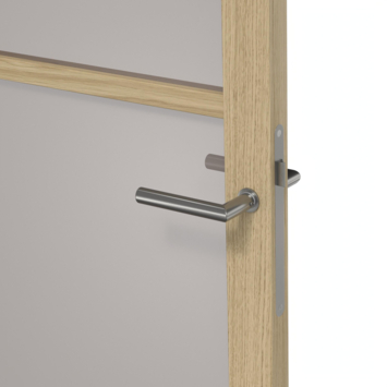 Arne & Bodil binnendeur ABE100 brons glas - licht eiken houtlook afwerking