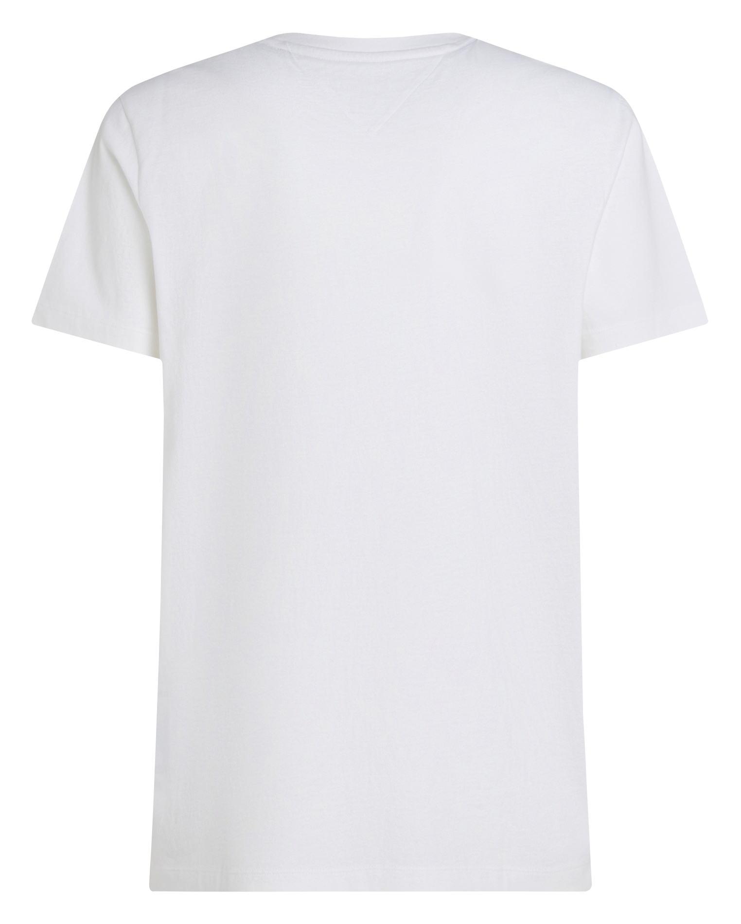 Tee-shirt col rond droit en coton | Blanc