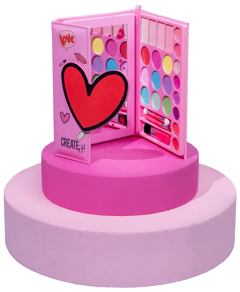 CREATEit Makeup palette med hjerte-cover