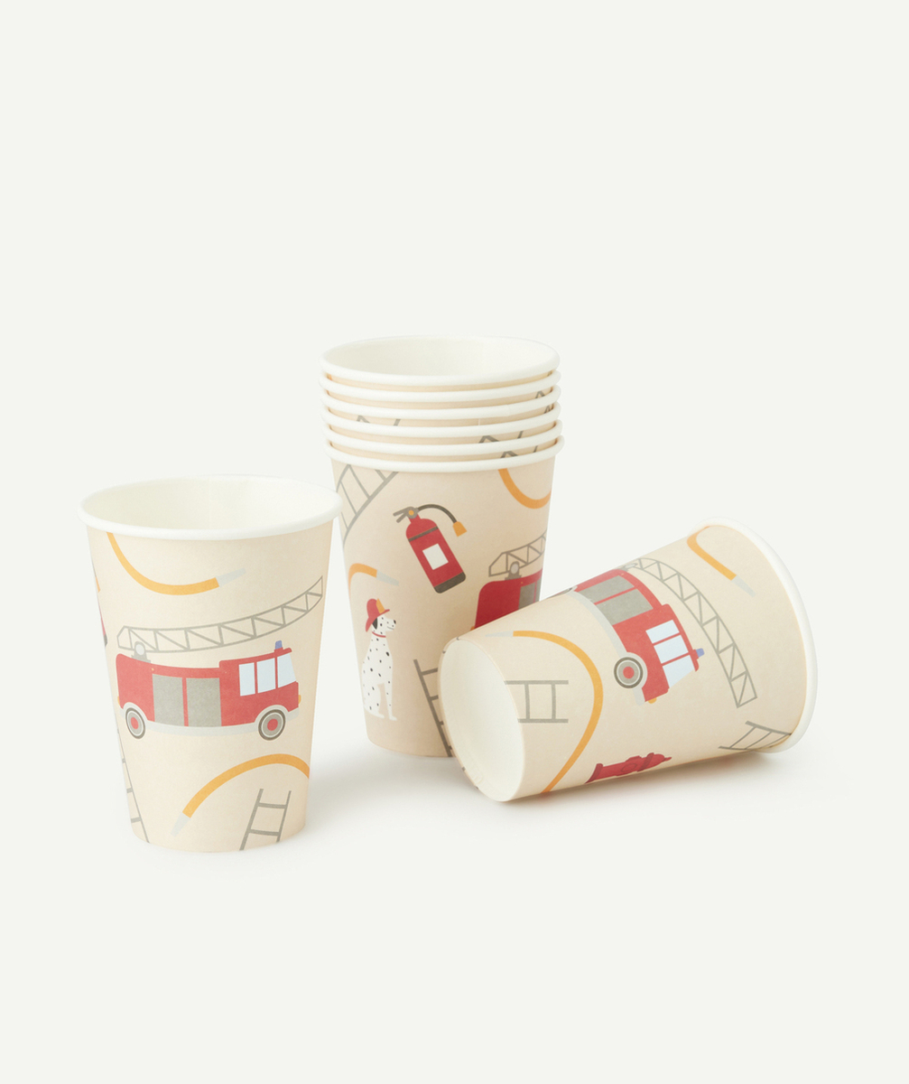 MY LITTLE DAY8 GOBELETS RECYCLABLES THÈME POMPIERS