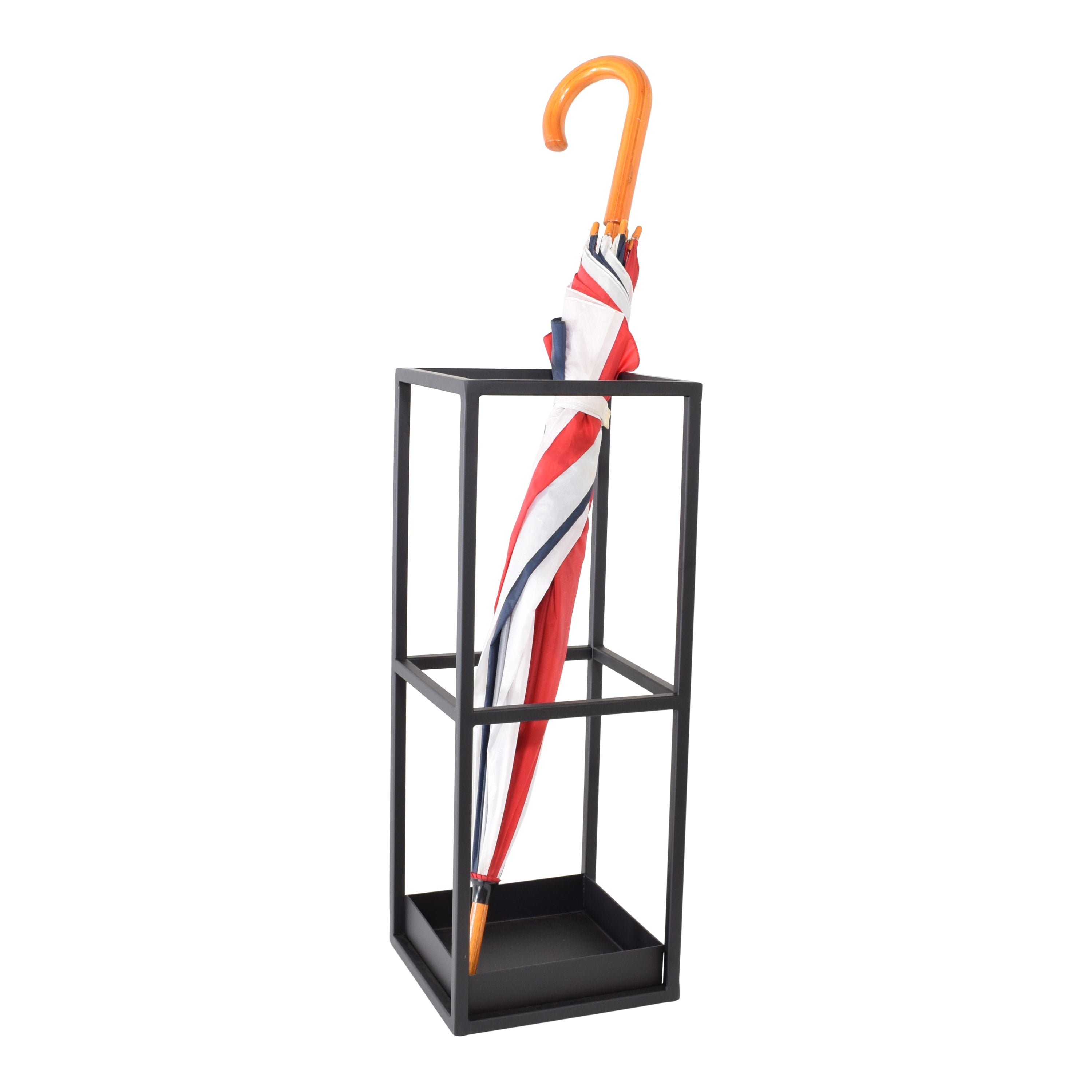 LOFT42 Stormy Paraplubak -  Zwart - Metaal