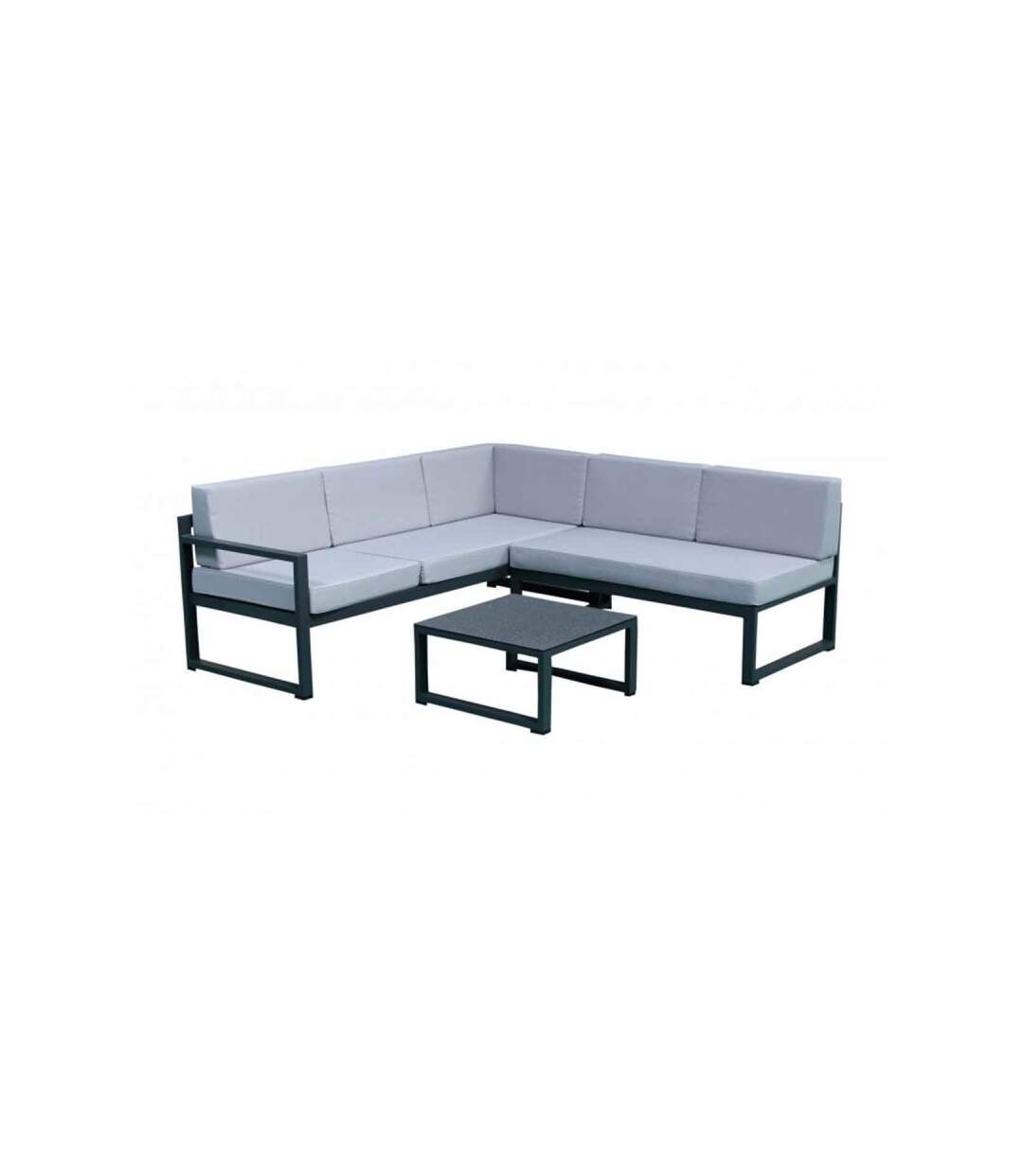 Paris Prix - Salon De Jardin medan 5 Places Gris