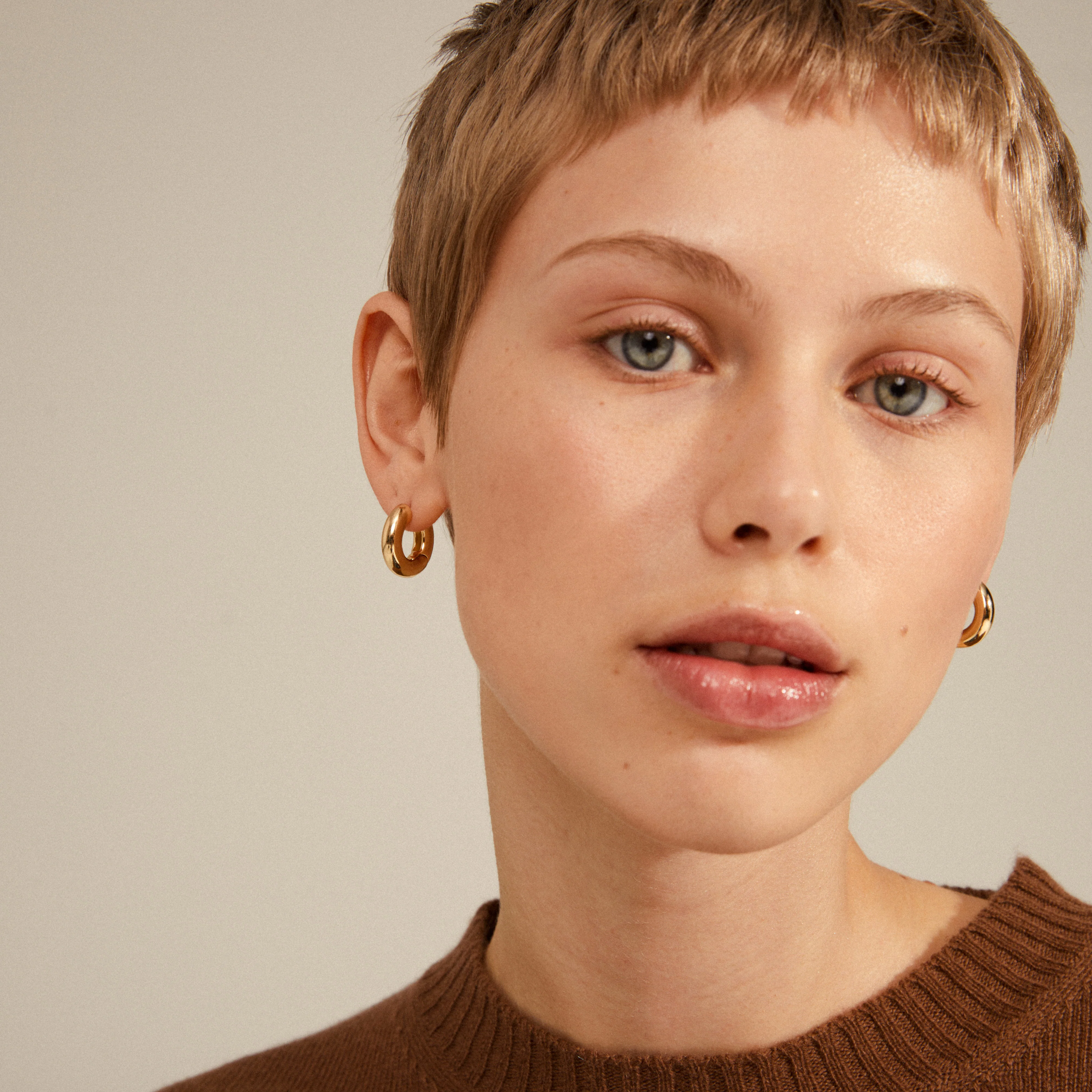 PILGRIM  Aica hoops, stor - forgyldt