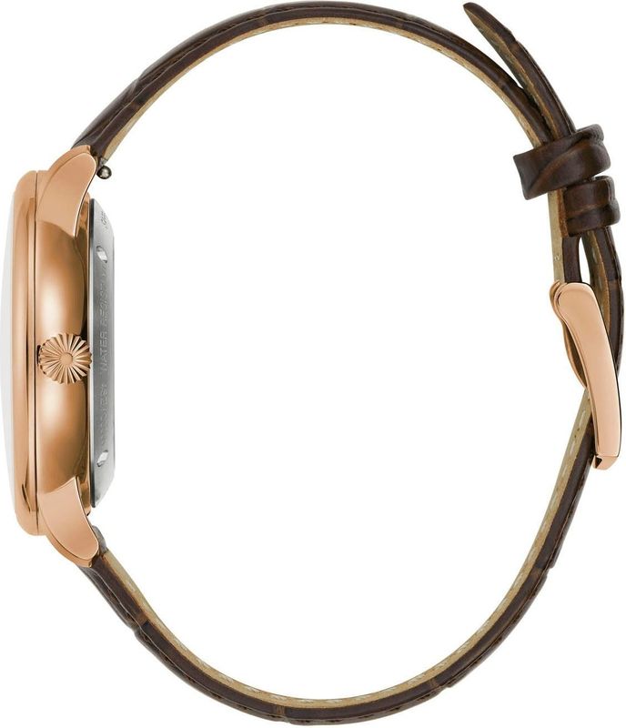 Bulova - Polshorloge - Roségoud - Beige - Leer - Bruin - Automatisch