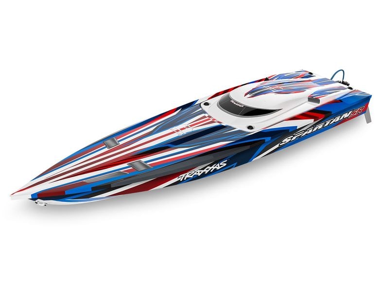 Traxxas Speedboot Spartan SR 1037 mm Rot, ARTR Selbst-aufrichtendes 6S Brushless Rennboot