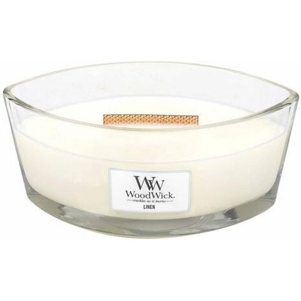 WoodWick Geurkaars Ellipse Linen454 gr