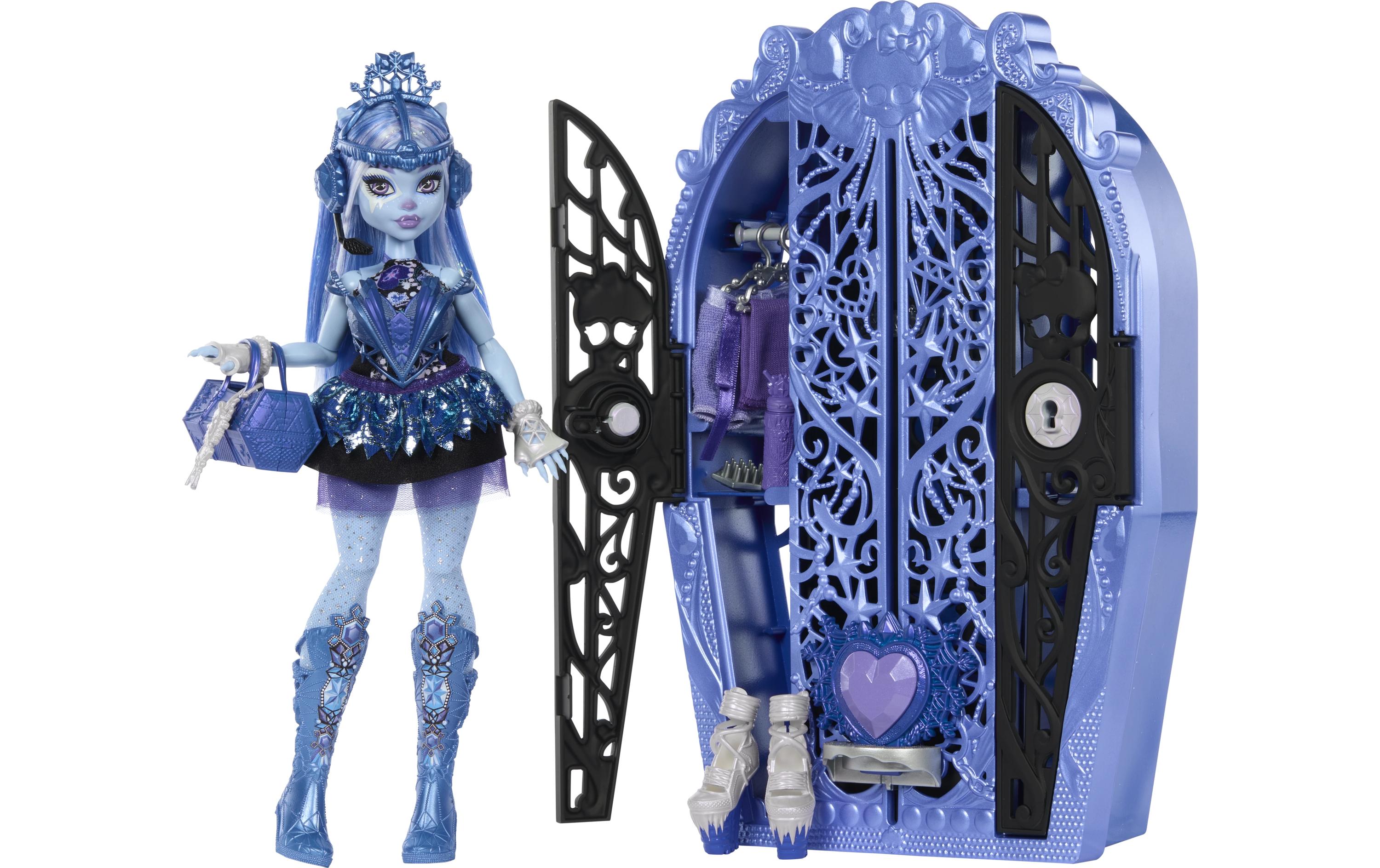 Spielset Monster High Skulltimate AbbeyPopstar-Modepuppe mit Kleiderschrank und vielen Accessoires