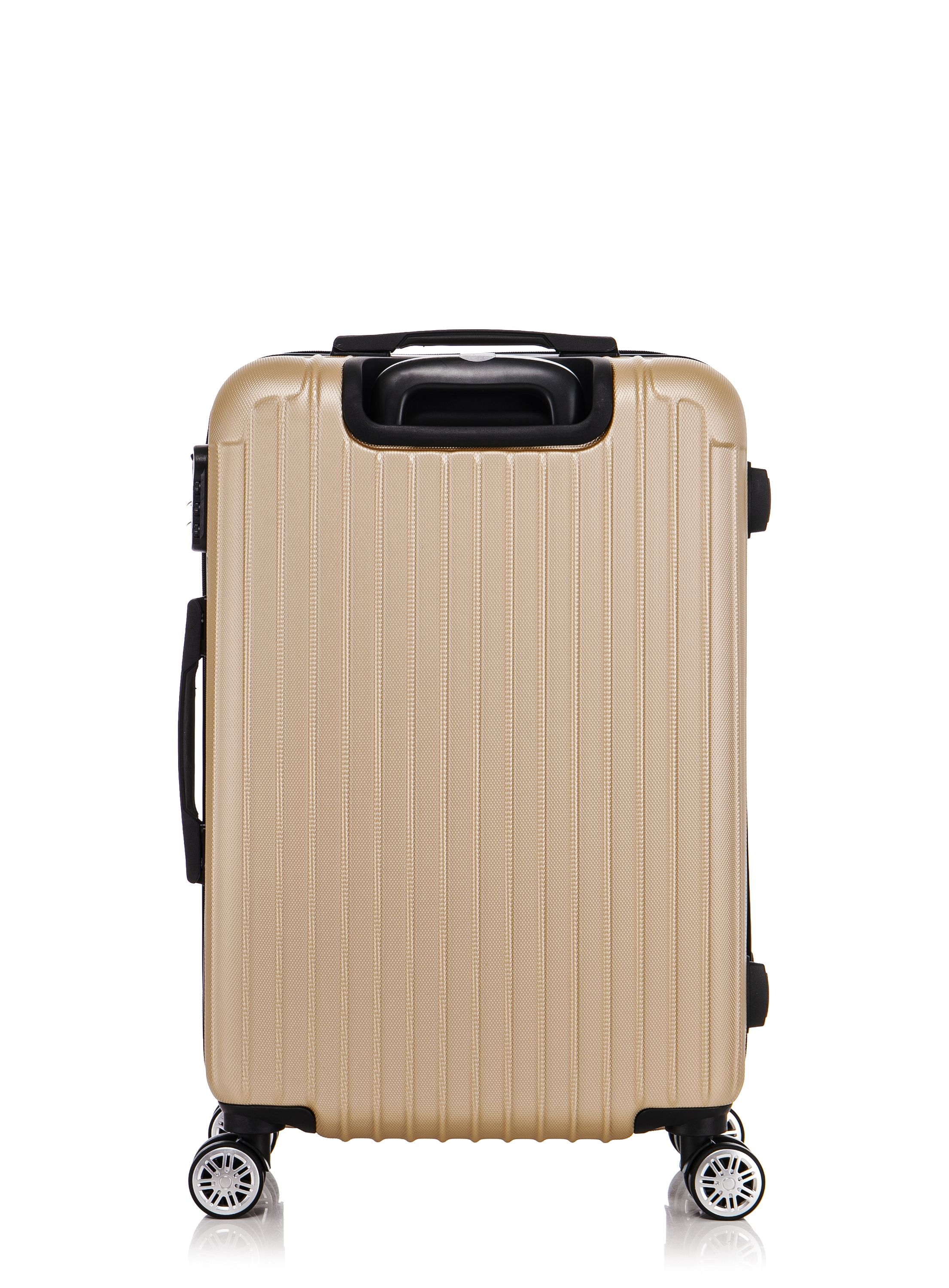Reisekoffer Hartschalenkoffer LINN 5er Set champagner