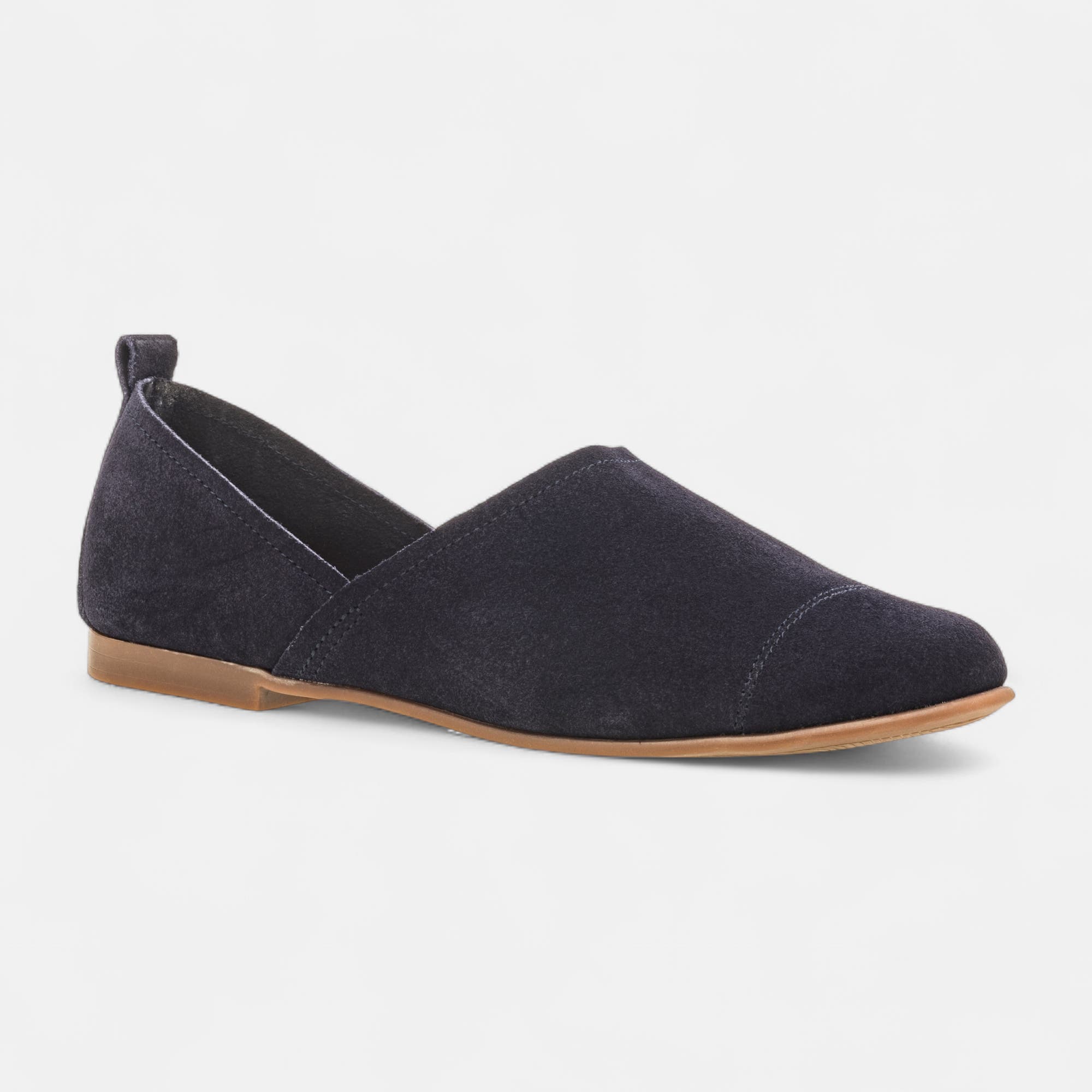 Mocassins Femme en cuir bleu marine