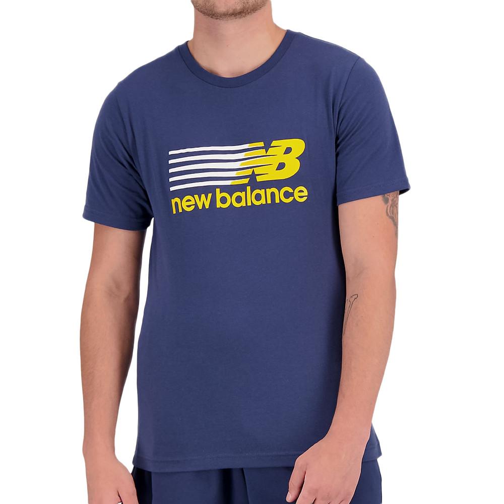 New Balance T-shirt Marine Homme New Balance Core Plus Graphic
