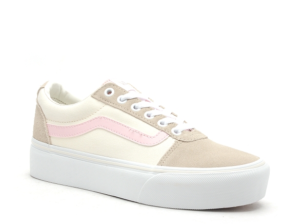 Vans basses femme ward platform wm beige