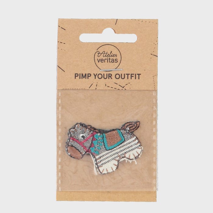Atelier Veritas-Patch met patchwork paardje 2,5x3cm