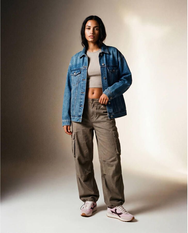 Boax Homerun leren sneakers lichtroze