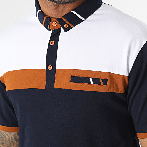 Polo Manches Courtes Bleu Marine