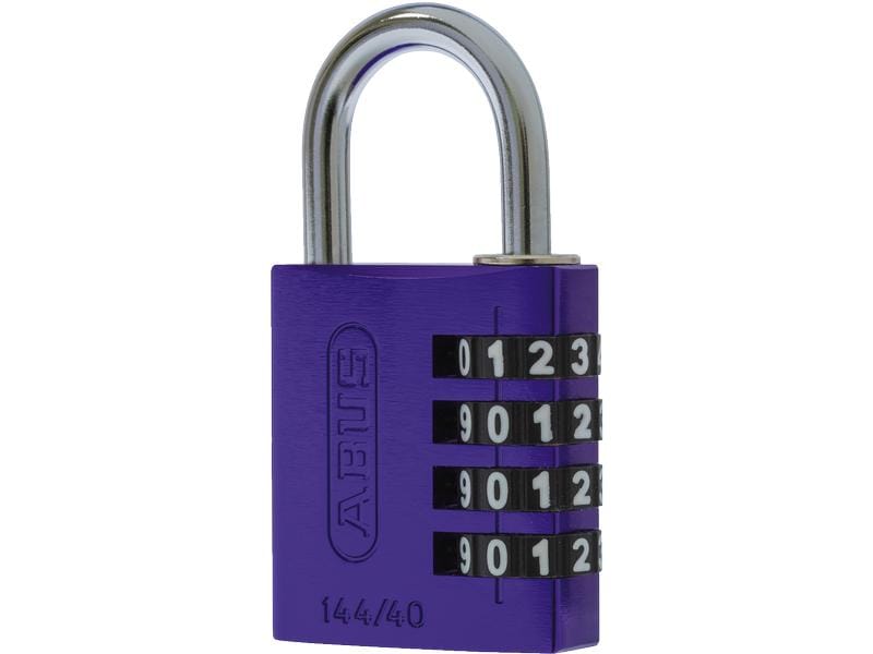 Abus Zahlenschloss 144/40 Lila Vorhängeschloss
