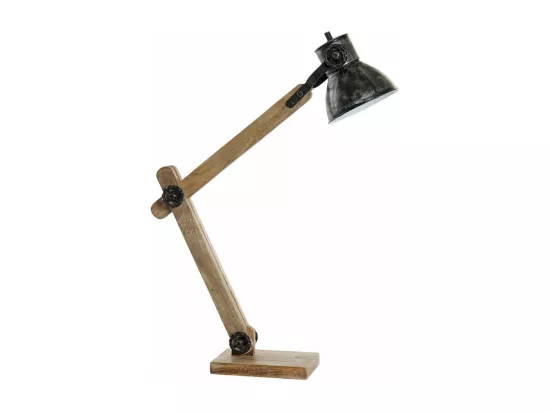 Lampe de Bureau DKD Home Décor Bois Métal Vintage (17 x 50 x 80 cm)